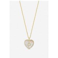 Jon Richard Gold Plated And Mother Of Pearl Heart Pendant