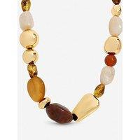 Mood Gold Polished And Resin Allway Necklace