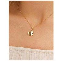 Inicio Gold Plated Molton Heart Small Pendant - Gift Pouch