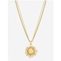 Mood Gold Plated Sun Pendant