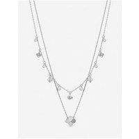 Inicio Double Row Bezel Station Clover Necklace - Gift Pouch