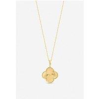 Jon Richard Gold Plated Long Clover Necklace Pendant