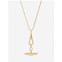 Jon Richard Gold Plated Pave T Bar Necklace