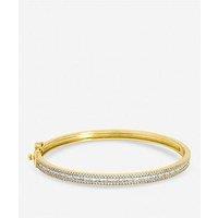 Jon Richard Gold Plated Cubic Zirconia Bangle