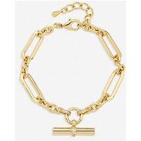 Jon Richard Gold Plated Luxe T-Bar Bracelet