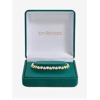 Jon Richard Gold Plated Cubic Zirconia Heart Drop Bracelet