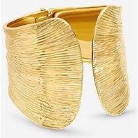 Inicio Gold Plated Textured Cuff - Gift Pouch