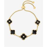 Mood Jet Clover Multi Row Bracelet