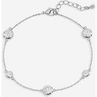 Jon Richard Jonrichard Silver Plated Cubic Zirconia Bezel Bracelet