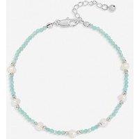 Inicio Turquoise And Pearl Bracelet - Gift Pouch