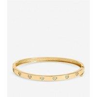 Jon Richard Gold Plated And Crystal Heart Bangle