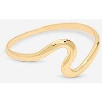 Jon Richard Gold Plated Polished Swirl Bangle