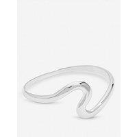Jon Richard Silver Plated Polished Swirl Bangle