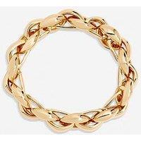 Mood Gold Plated Statement Chain Stretch Bracelet