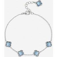 Inicio Light Sapphire Clover Bracelet - Gift Pouch