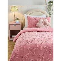 The Very Collection Bow Fleece Duvet Set