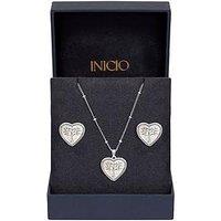 Inicio Mother Of Pearl Tree Of Love Heart Set - Gift Box