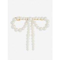 Jon Richard Gold Plated Pearl Bow Hair Clip