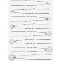 Jon Richard Silver Plated Pearl Pins