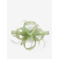 Jon Richard Small Sage Green Clip Fascinator