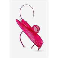 Jon Richard Fuschia Woven Bow Fascinator