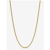 Inicio Men'S Gold Plated Waterproof Twist Rope Necklace - Gift Pouch