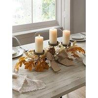 The Very Collection 70Cm Pumpkin Candleholder Centrepiece Autumn Decoration