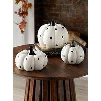 The Very Collection Set 3 Ceramic Pumpkin Autumn/Halloween Decorations