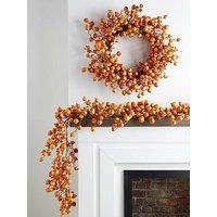 The Very Collection 6Ft Autumn Garland With Orange Berries