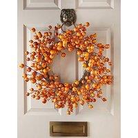 The Very Collection Autumn Wreath With Orange Berries