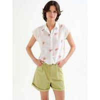 Compania Fantastica Lobster Short Sleeve Shirt - White