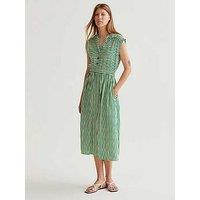 Compania Fantastica Striped Midi Dress