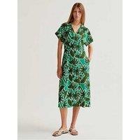 Compania Fantastica Palm Tree Midi Dress