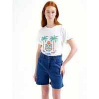 Compania Fantastica Palm Tree T-Shirt - White