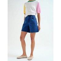Compania Fantastica Denim Shorts - Blue
