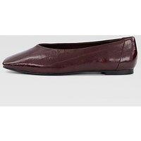 The Very Collection High Vamp Ballerina - Burgundy