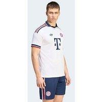 Adidas Mens Fc Bayern Munich 26/27 Away Stadium Replica Shirt - White