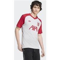 Adidas Mens Liverpool Fc 26/27 Away Pre Match Shirt - Grey
