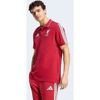 Adidas Mens Liverpool Fc Dna Polo Shirt - Red
