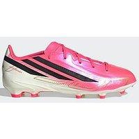 Adidas Junior F50 Hyperfast League Firm Ground Football Boots - Pink