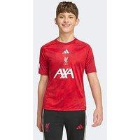 Adidas Junior Liverpool Fc 26/27 Home Pre Match Shirt - Red