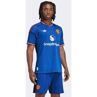 Adidas Mens Manchester United 26/27 Away Authentic Replica Shirt - Blue