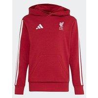 Adidas Junior Liverpool Fc Dna Hoodie - Red