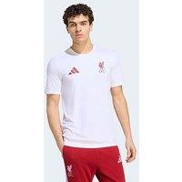 Adidas Mens Liverpool Fc Pes T-Shirt - White