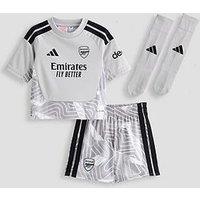 Adidas Junior Arsenal Fc 26/27 Home Goal Keeper Mini Kit - Grey
