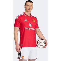 Adidas Mens Manchester United 26/27 Home Authentic Replica Shirt - Red