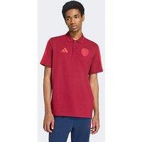 Adidas Mens Arsenal Fc Dna Polo Shirt - Burgundy