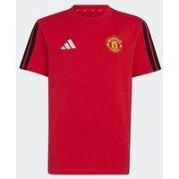 Adidas Junior Manchester United Dna T-Shirt - Red