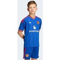 Adidas Junior Manchester United 26/27 Away Stadium Replica Shirt - Blue