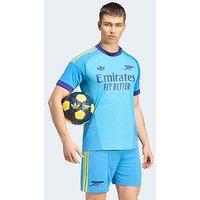 Adidas Mens Arsenal Fc 26/27 Away Goal Keeper Stadium Replica Shirt - Green